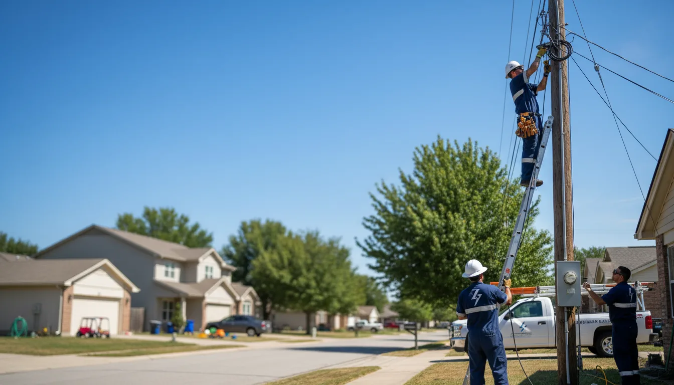 Residential electrician providing installation services in Foster, WV